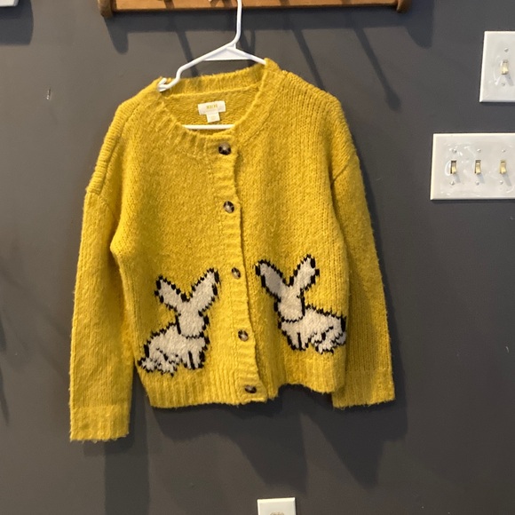 Anthropologie cute soft yellow bunny oversized XS Sweater great condition - Picture 3 of 8